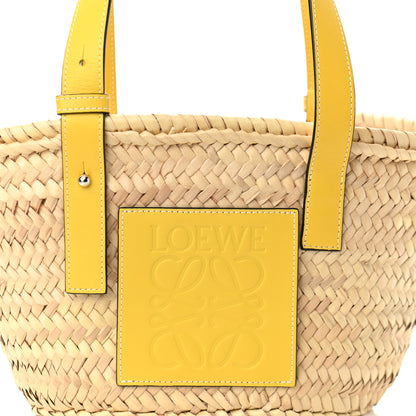 Loewe Raffia Small Basket Tote Bag Natural Yellow 8 of 10