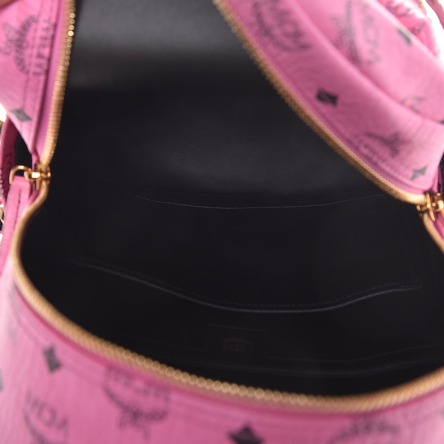 MCM Visetos Small Side Stud Stark Backpack Pink 6 of 10