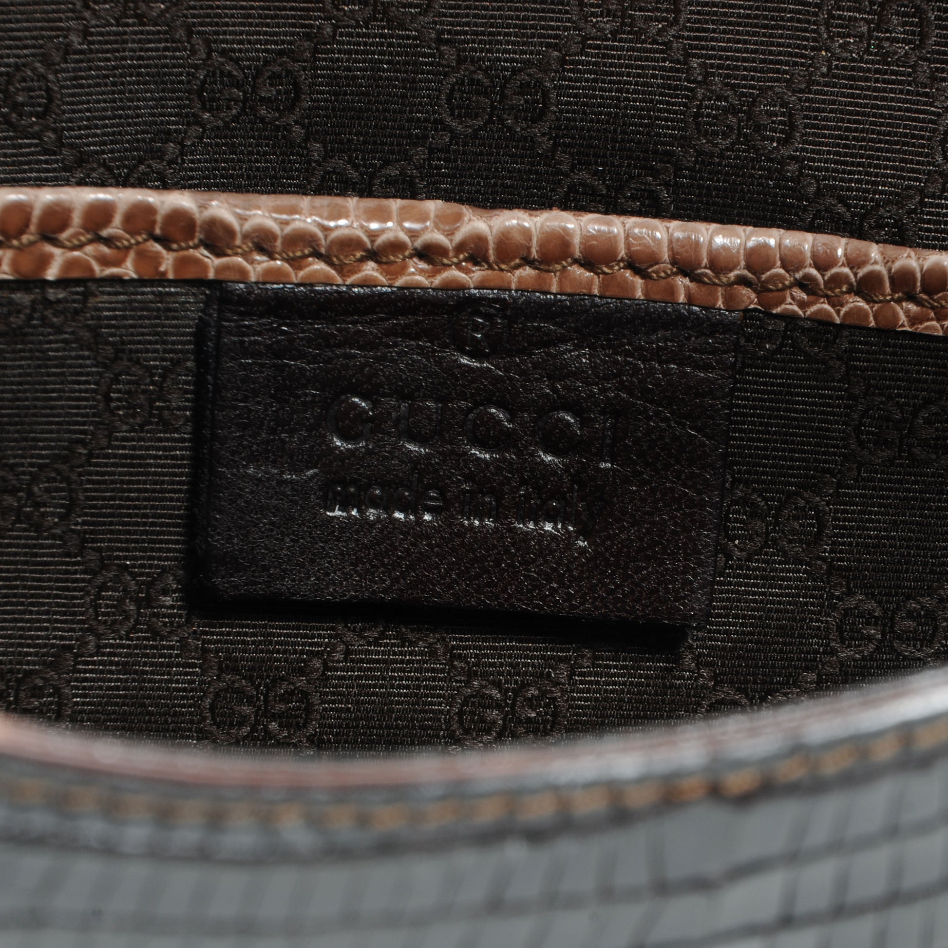 Gucci Lizard Shoulder Bag 6 of 7