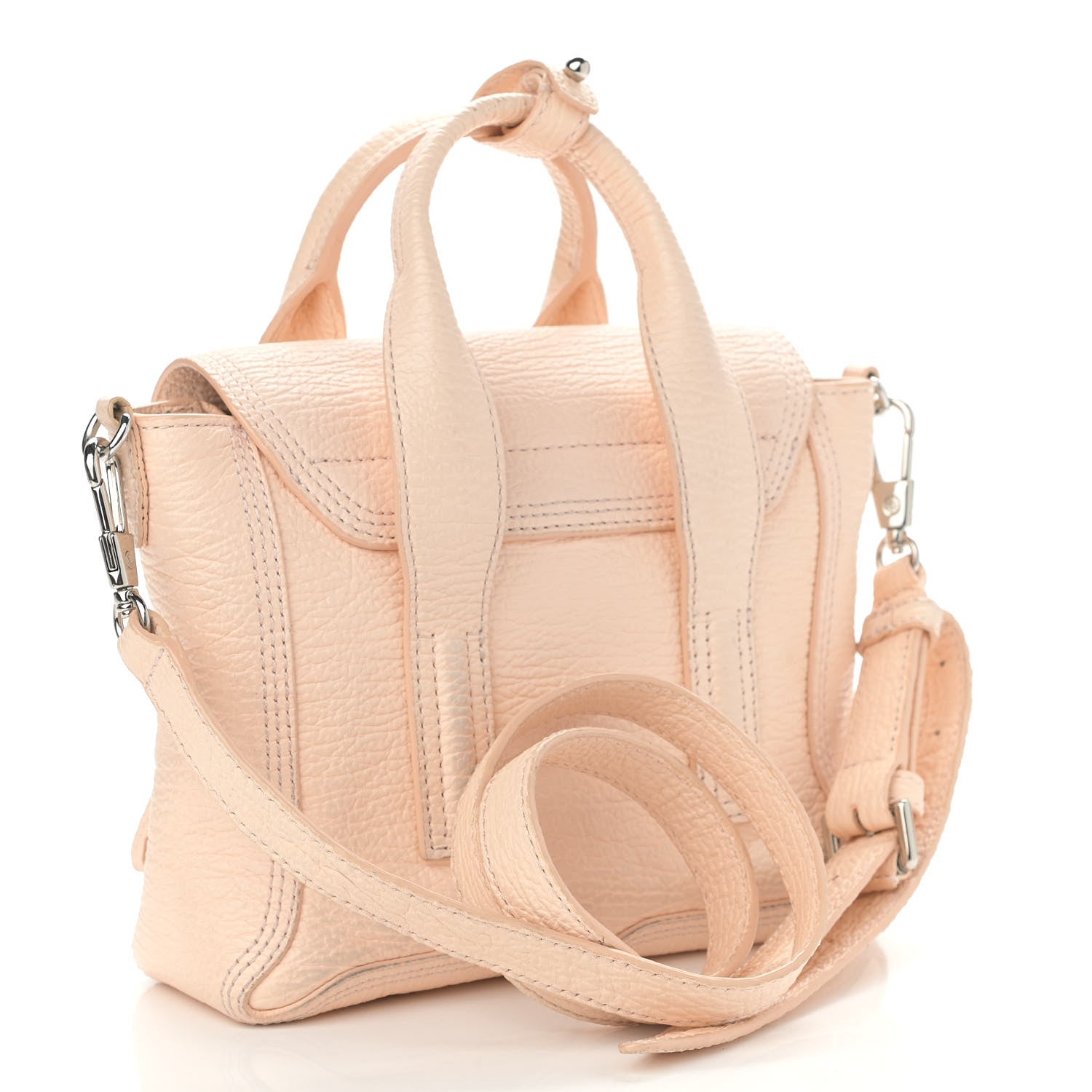 3.1 Phillip Lim Textured Calfskin Mini Pashli Satchel White Peach 3 of 12