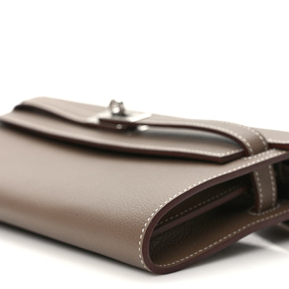 Hermes Evercolor Kelly Wallet To Go Etoupe 8 of 9