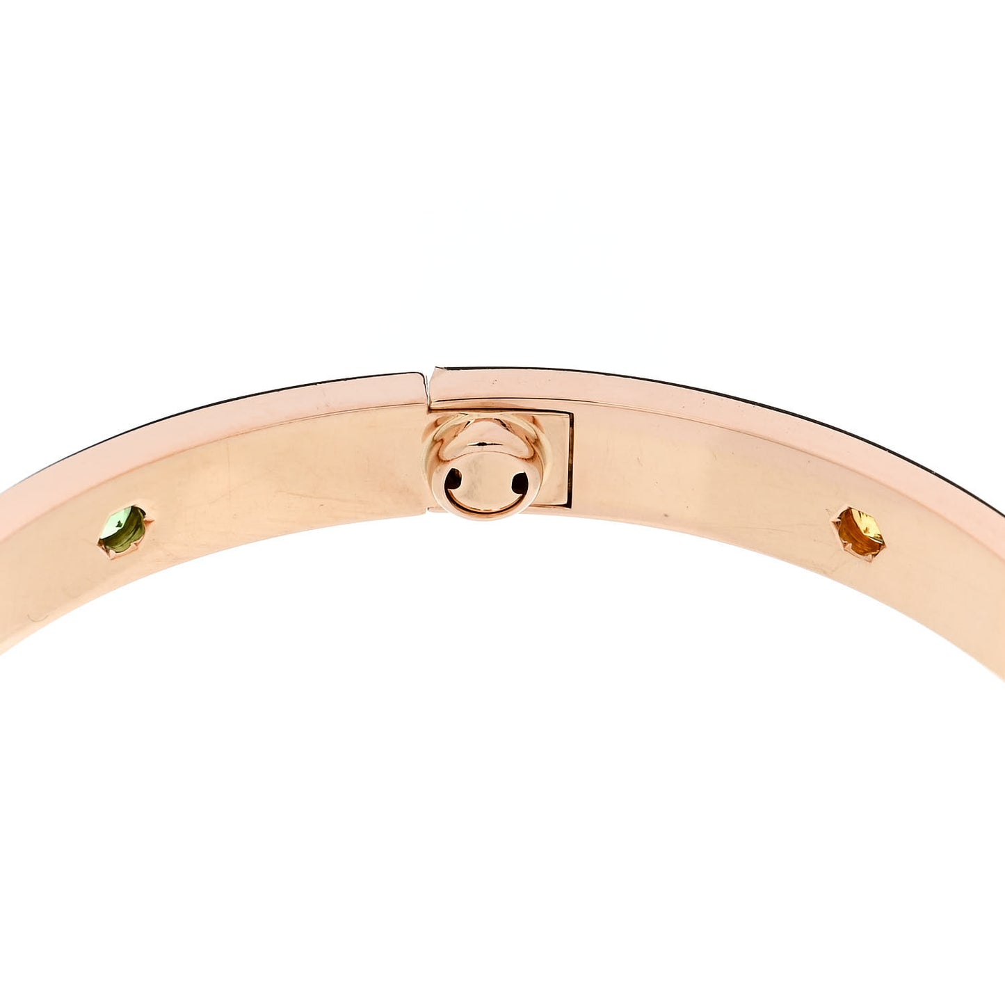 18K Pink Gold Sapphire Garnet Amethyst LOVE Bracelet 18