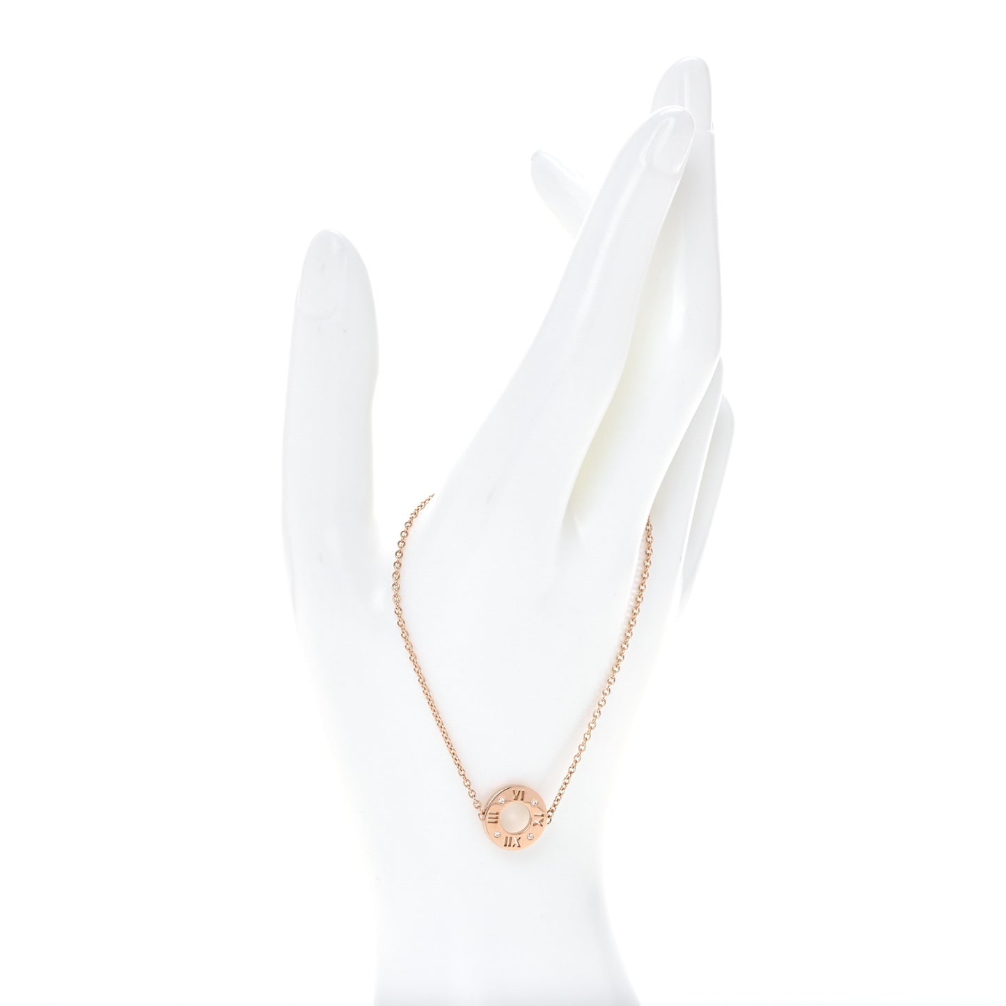 18K Rose Gold Diamond Atlas Pierced Bracelet