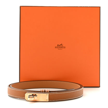 Hermes Epsom Kelly Belt Gold 5 of 5