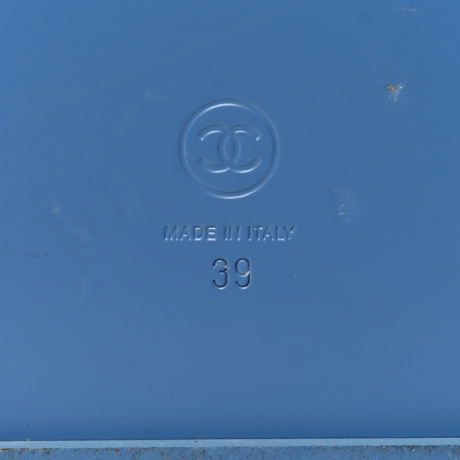 Chanel Denim CC Dad Sandals 39 Light Blue 7 of 9