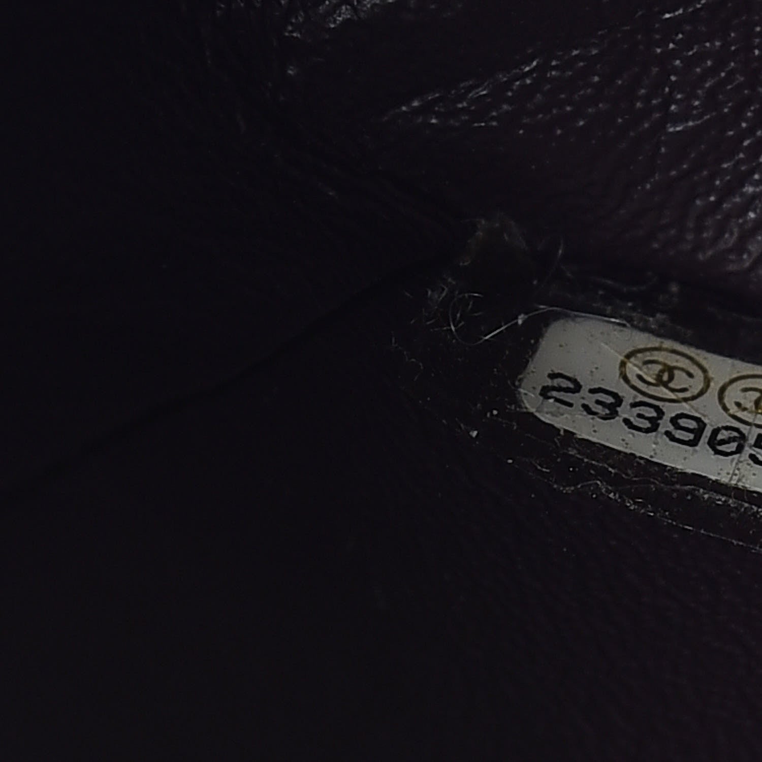 Chanel Washed Caviar Quilted Mini Rectangular Flap Dark Purple 9 of 11