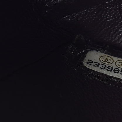 Chanel Washed Caviar Quilted Mini Rectangular Flap Dark Purple 9 of 11