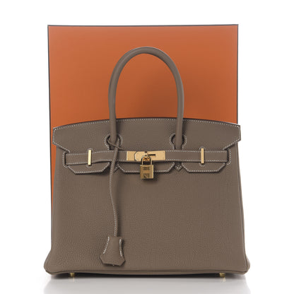 Hermes Togo Birkin 30 Etoupe 10 of 10