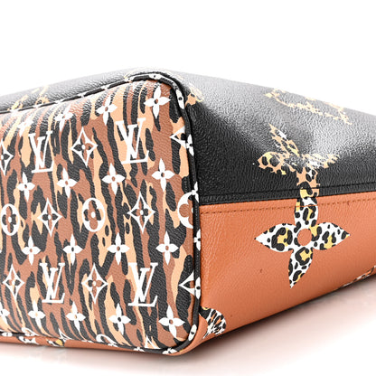 Louis Vuitton Monogram Giant Jungle Neverfull MM Black 9 of 12