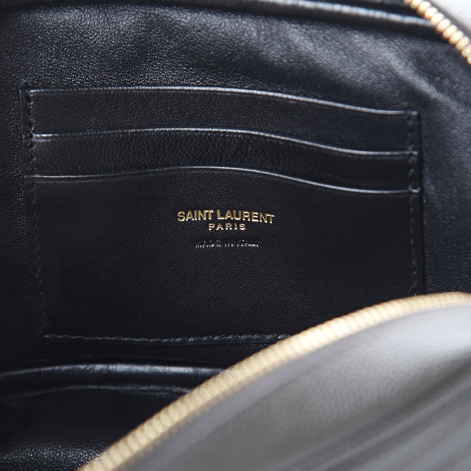 Saint Laurent Grain De Poudre Matelasse Monogram Mini Lou Camera Bag Dark Smog 5 of 7