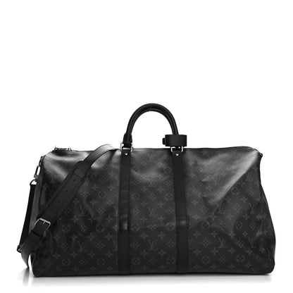 Louis Vuitton Monogram Eclipse Keepall Bandouliere 55 1 of 11