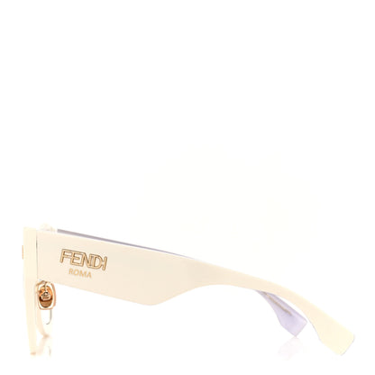 Fendi Acetate FF Sunglasses FF 0434/G/S White Gold 3 of 7