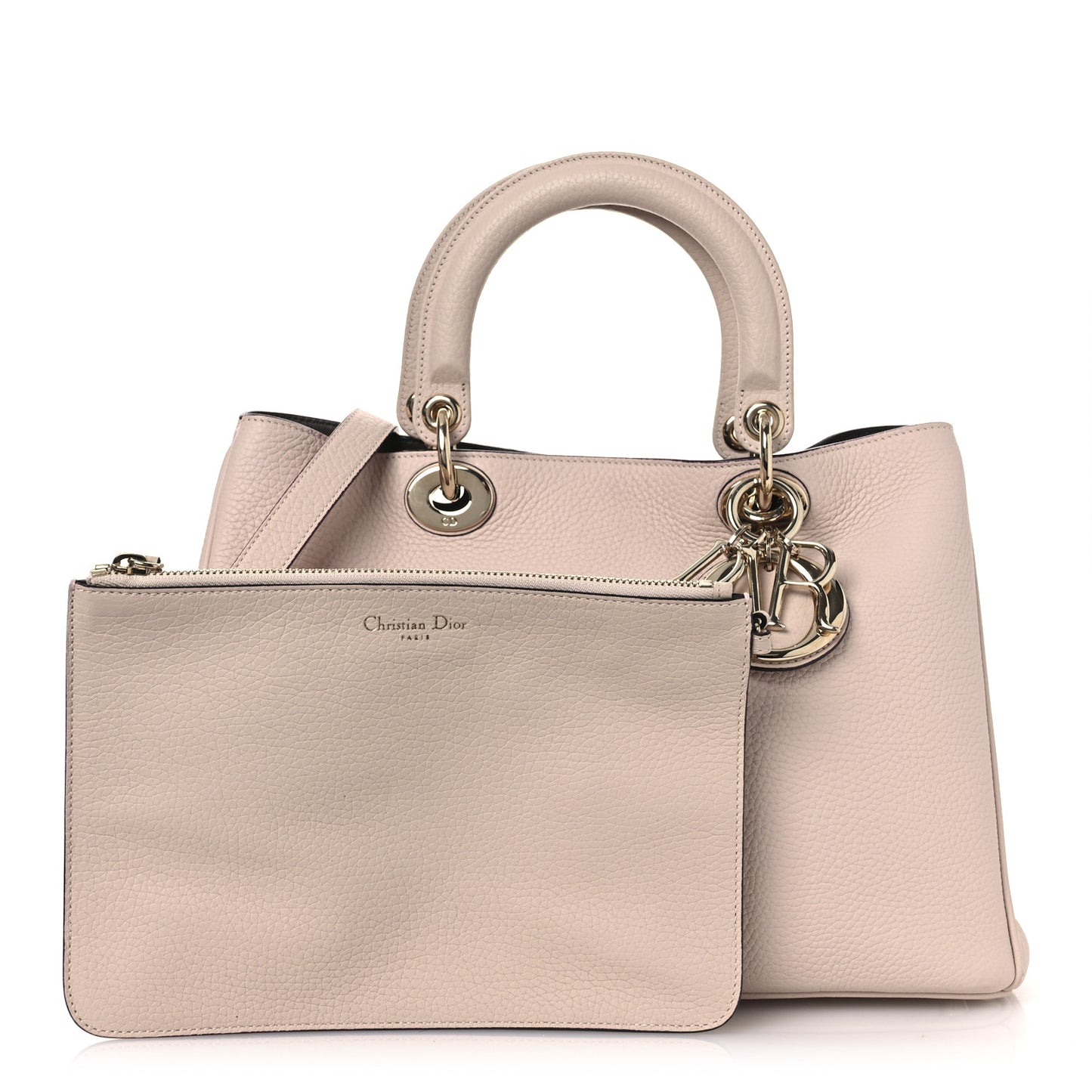 Bullcalf Medium Diorissimo Tote Rose Poudre