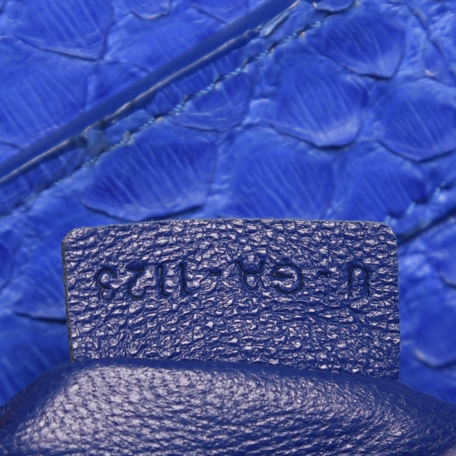 Celine Python Mini Luggage Indigo 7 of 7