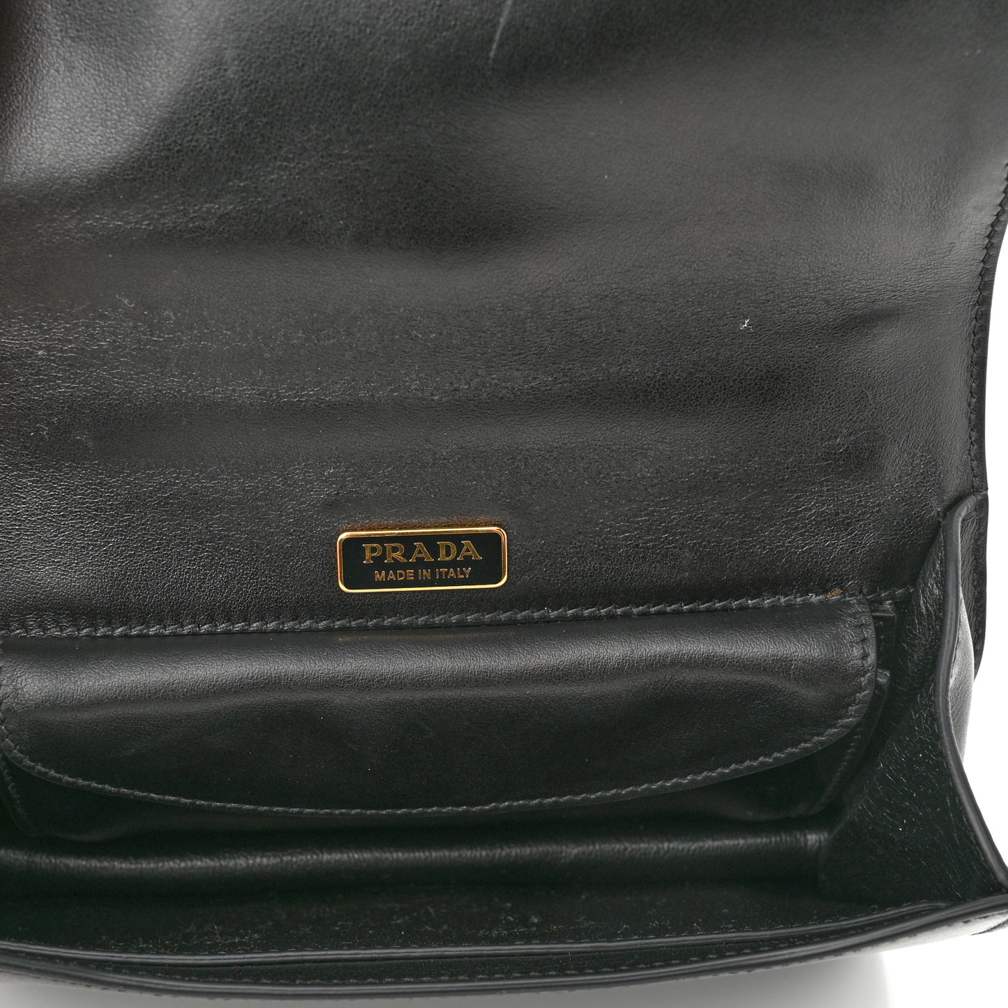 City Calf Saffiano Animalier Cahier Bag Black