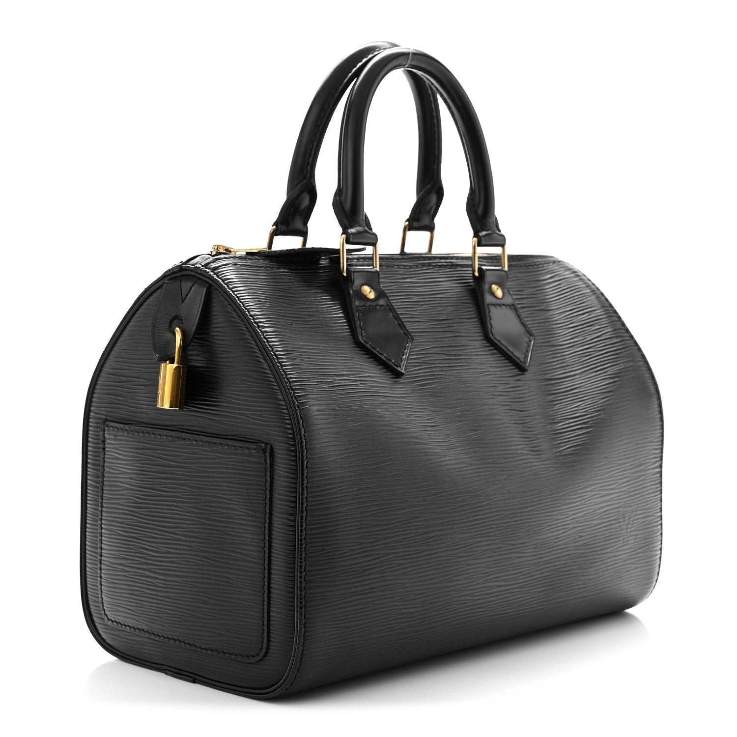 Louis Vuitton Epi Speedy 25 Black 3 of 10
