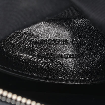 Saint Laurent Sheepskin Matelasse Chevron Monogram Large College Satchel Navy Blue 7 of 19
