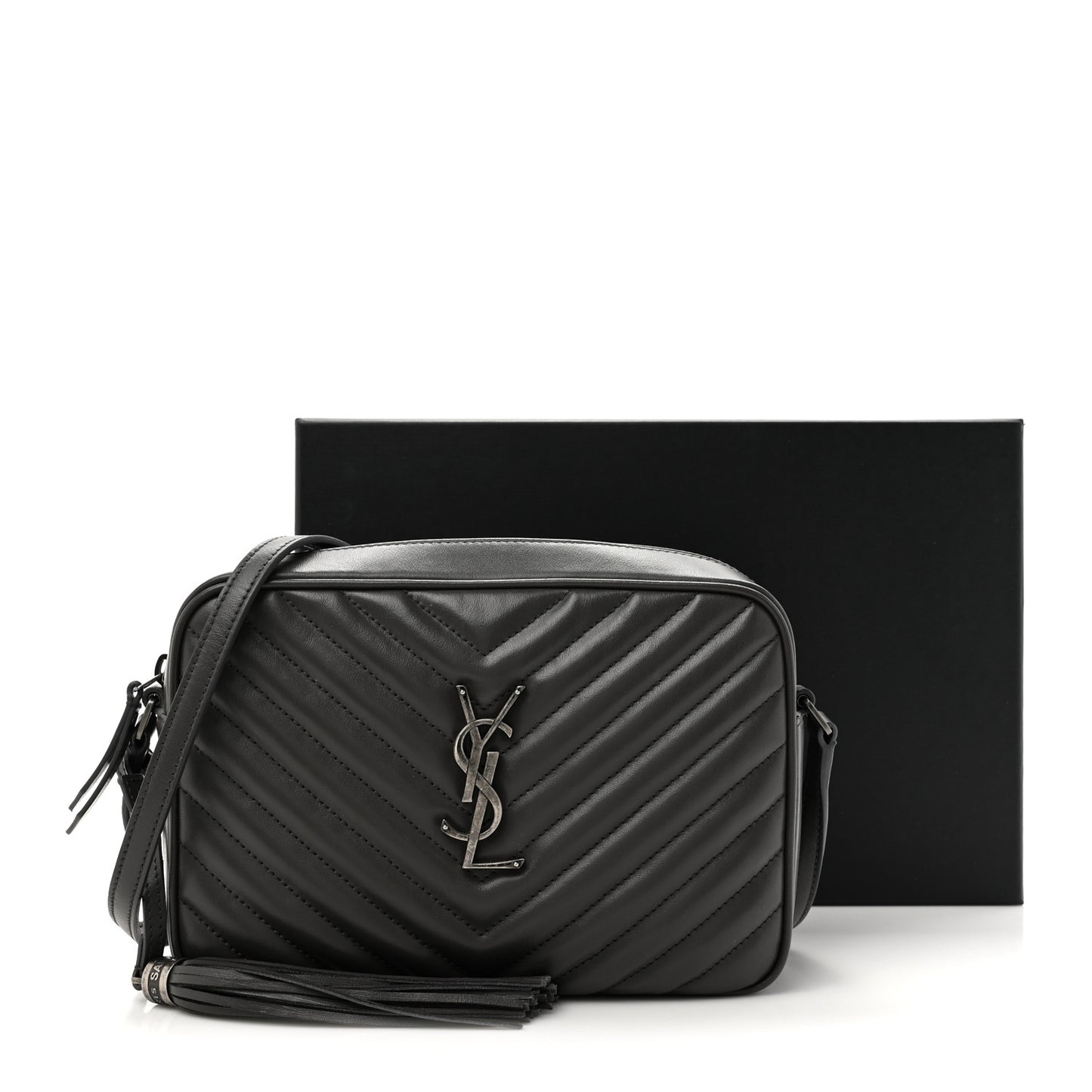 Calfskin Matelasse Monogram Lou Camera Bag Dark Smog