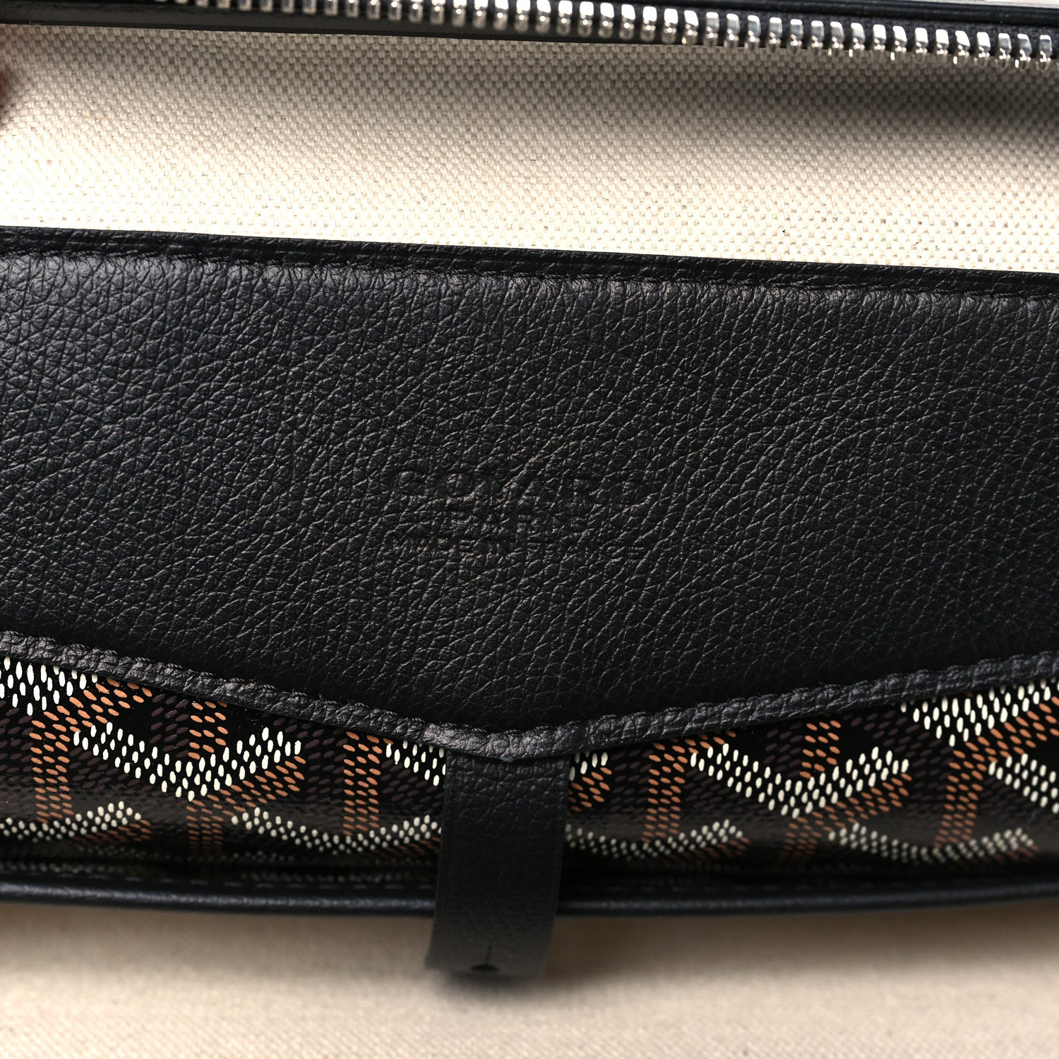 Goyard Goyardine Calfskin Cisalpin Backpack Black 6 of 11