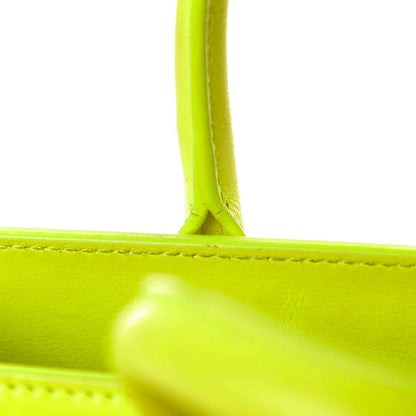 Saint Laurent Calfskin Nano Sac De Jour Neon Yellow 19 of 24