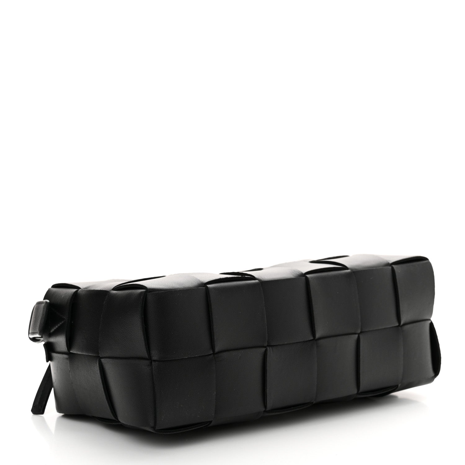 Bottega Veneta Lambskin Maxi Intrecciato Brick Cassette Bag Black 4 of 15