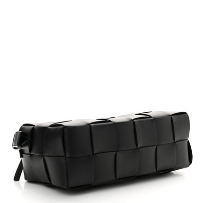 Bottega Veneta Lambskin Maxi Intrecciato Brick Cassette Bag Black 4 of 15
