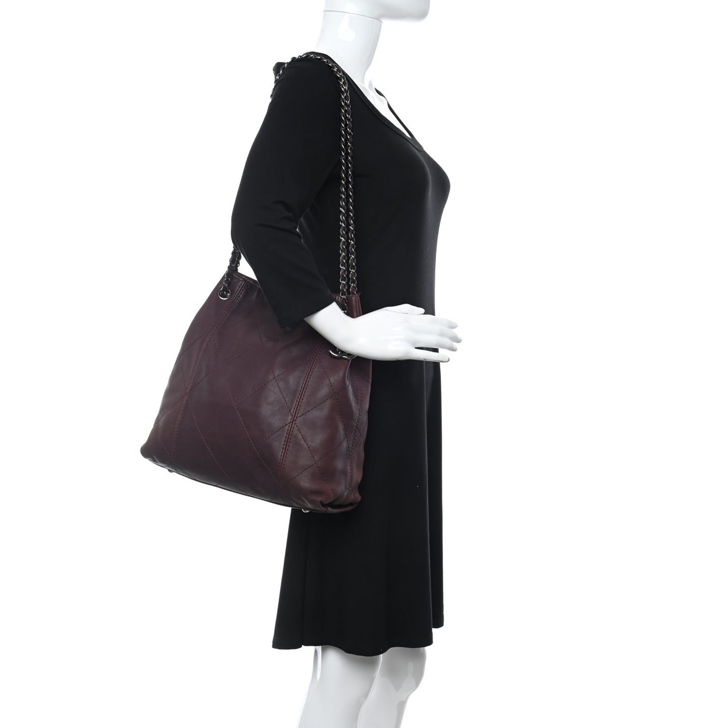 Lambskin Soft Touch Shoulder Bag Prune