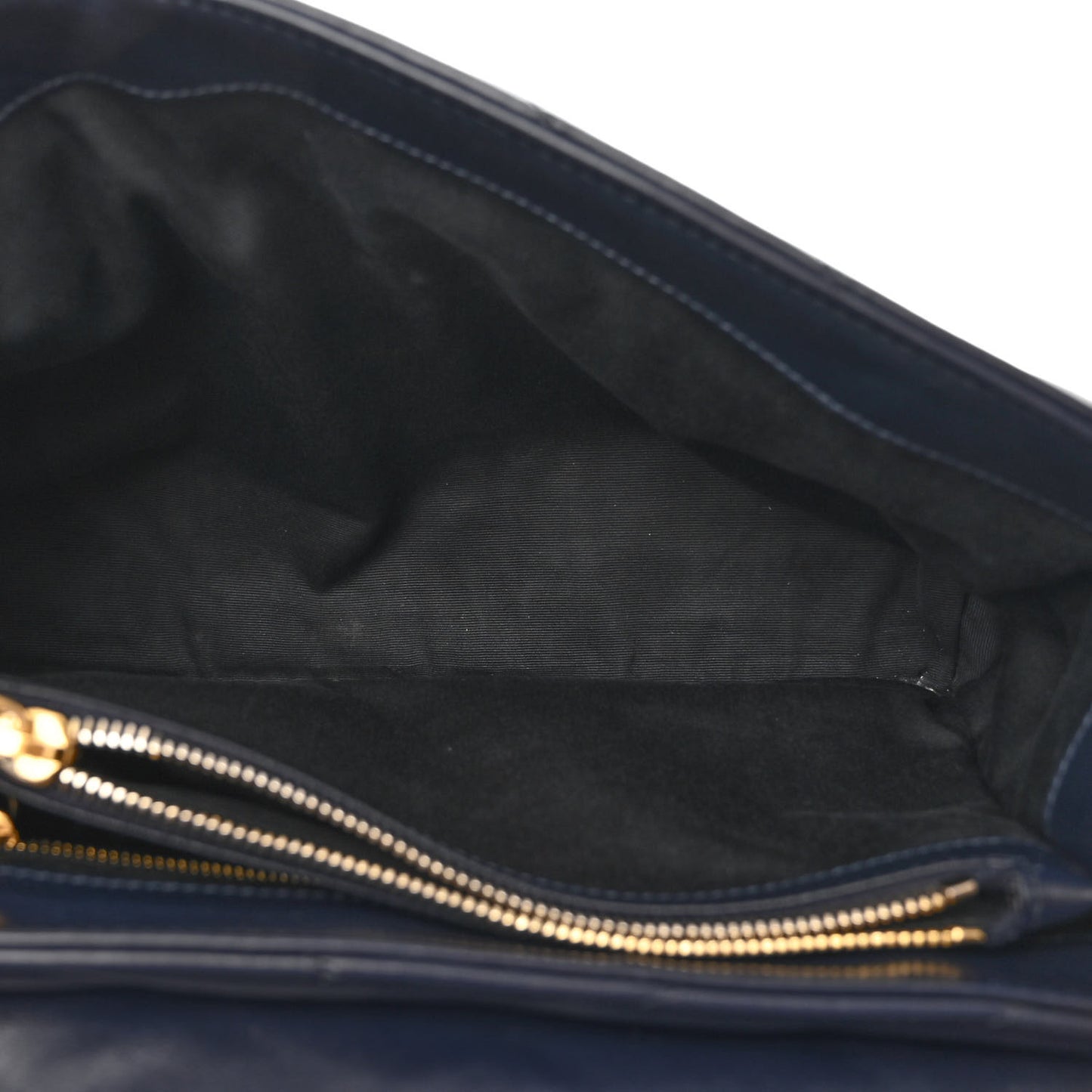 Calfskin Y Quilted Monogram Medium Loulou Chain Satchel Medium Blue
