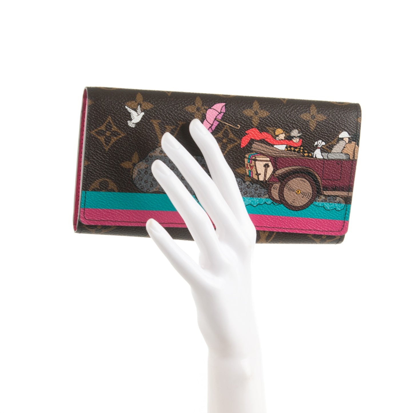 Monogram 2015 Christmas Animation Sarah Wallet Hibiscus