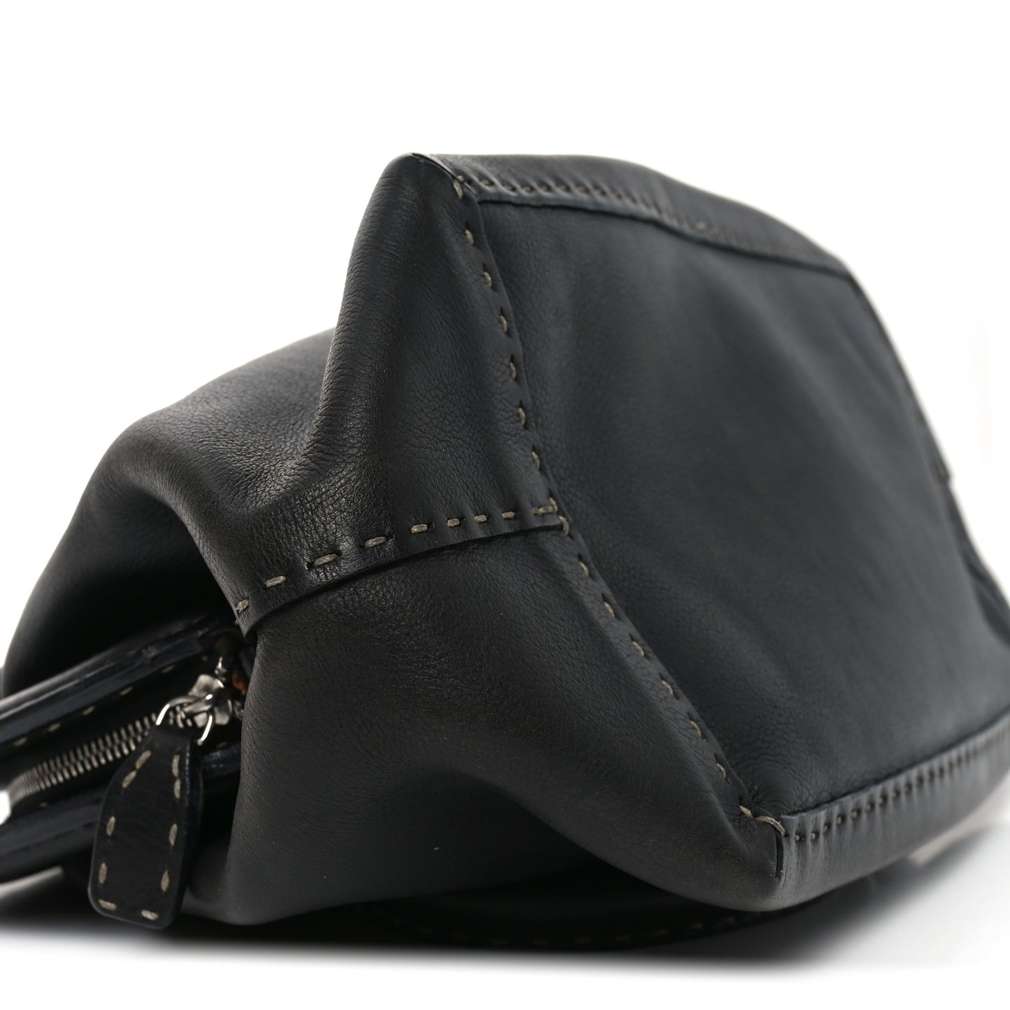 Calfskin Romano Selleria Adele 1328 Bag Black