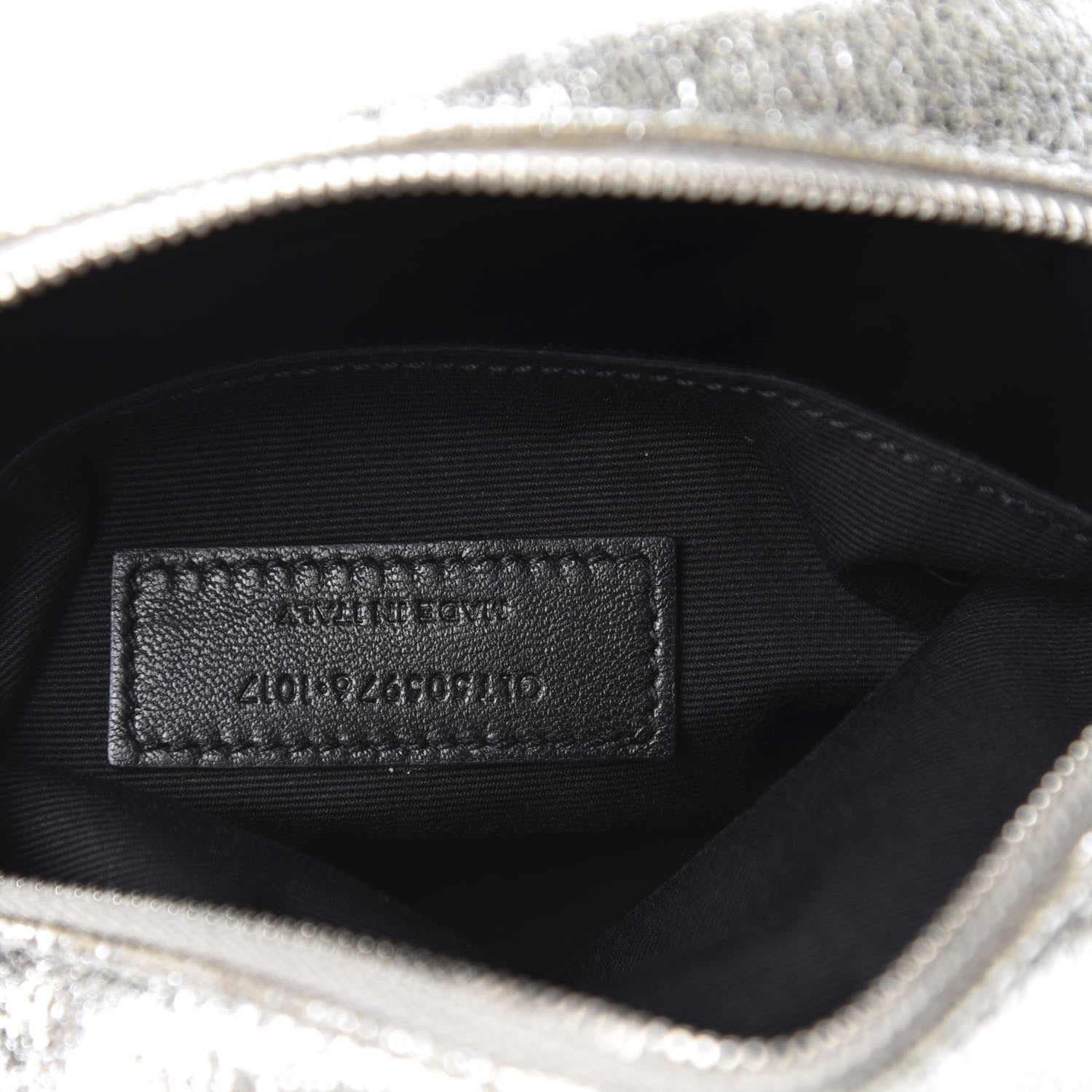 Saint Laurent Metallic Lambskin Monogram Lou Belt Bag Argento 9 of 10