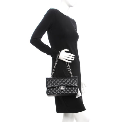 Chanel Caviar Quilted Medium Double Flap Black 3 of 9