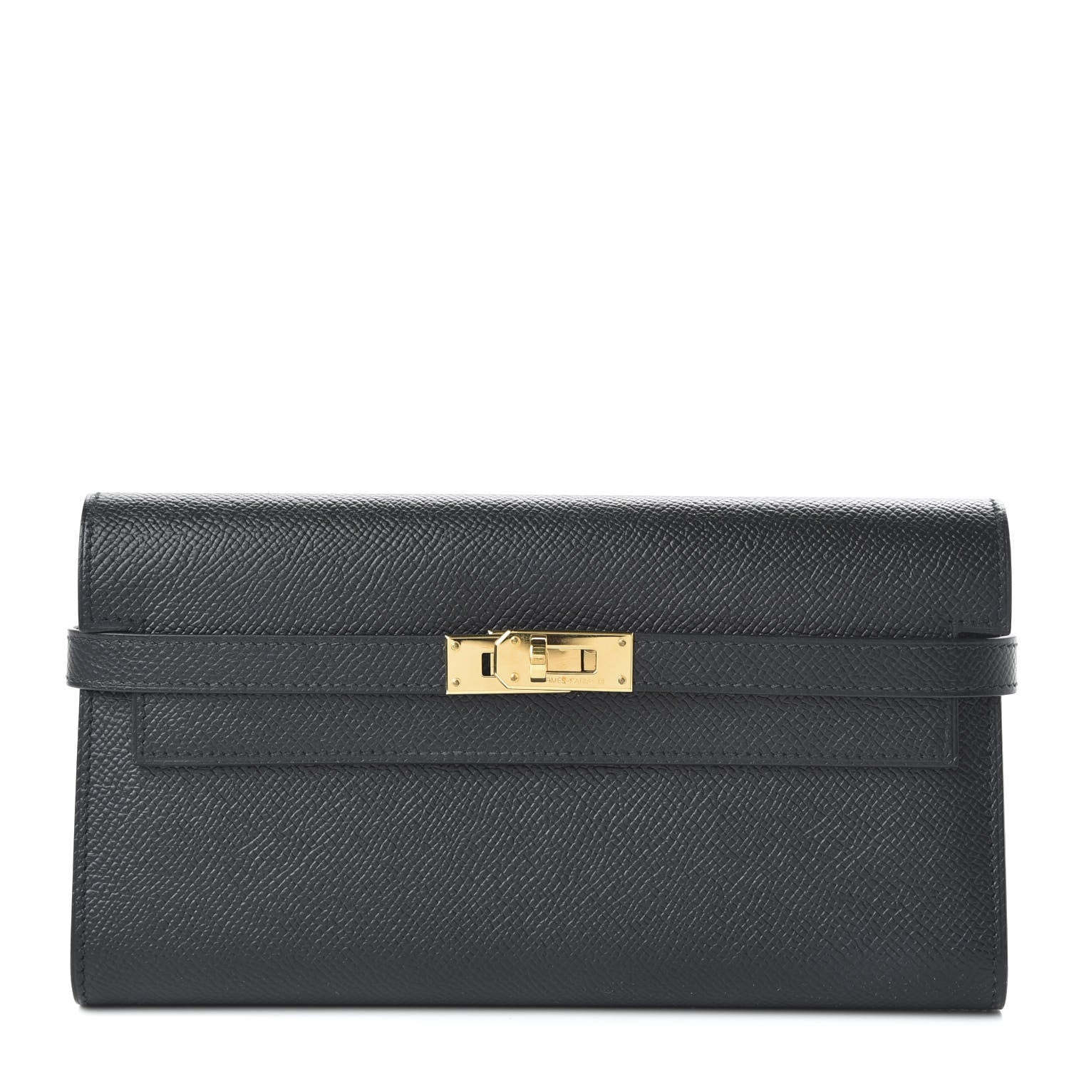 Hermes Epsom Kelly Longue Wallet Black 1 of 9