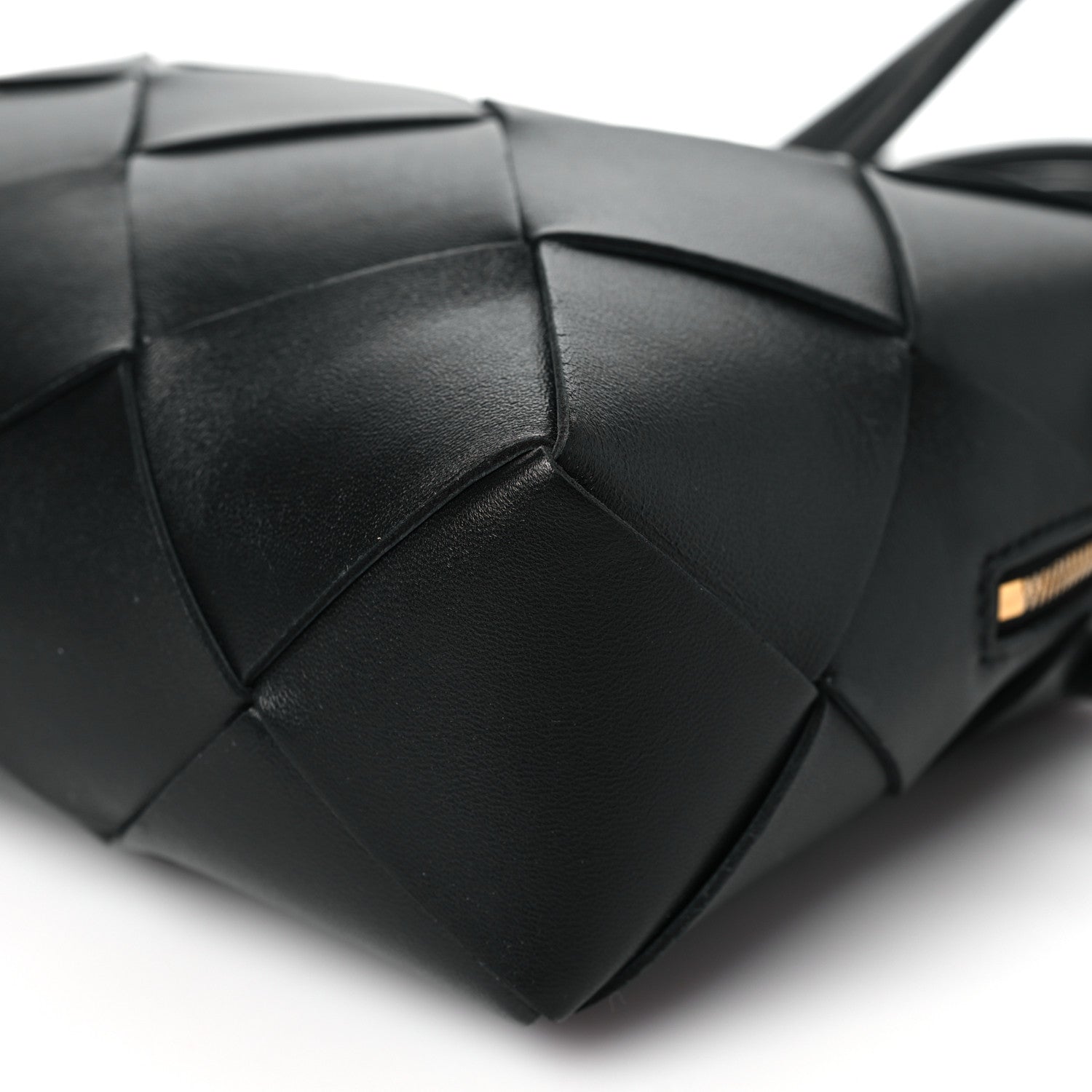 Bottega Veneta Lambskin Maxi Intrecciato Small Cassette Camera Bag Black 9 of 9