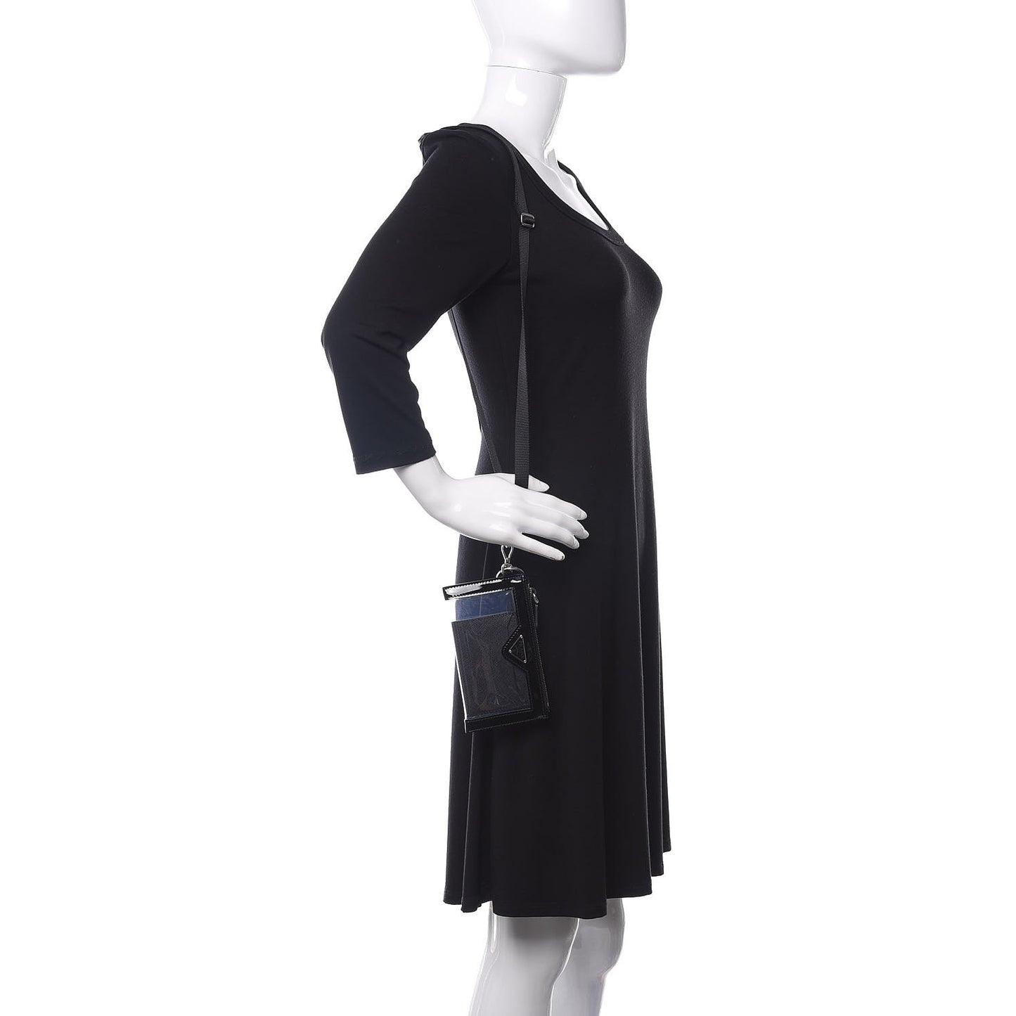 Vernice Plexiglass Card Holder Black
