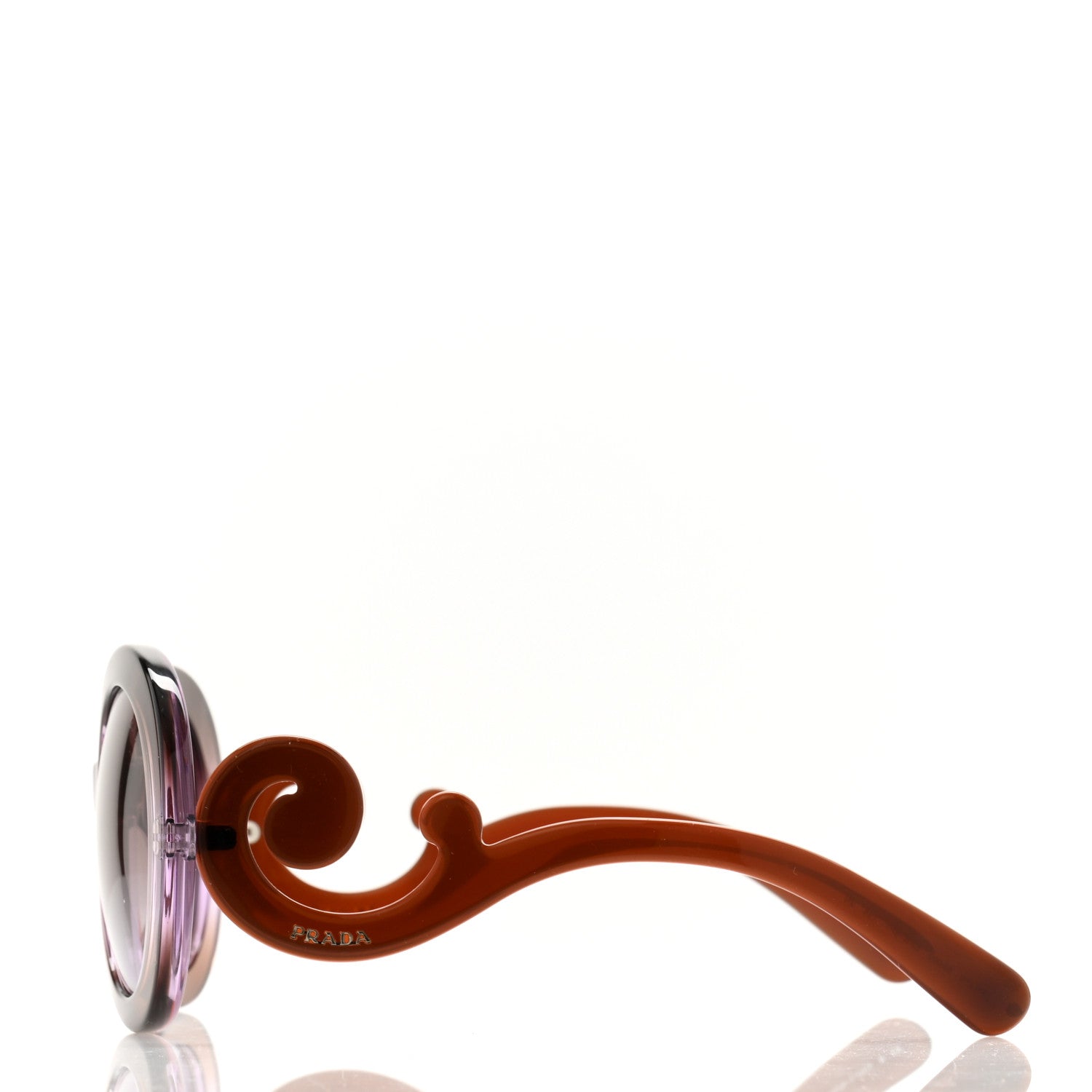 Prada Baroque Sunglasses SPR 27N Brown Violet 3 of 8