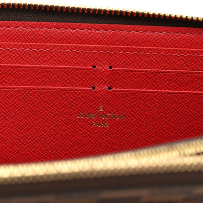Louis Vuitton Damier Ebene Clemence Wallet Cherry 6 of 7