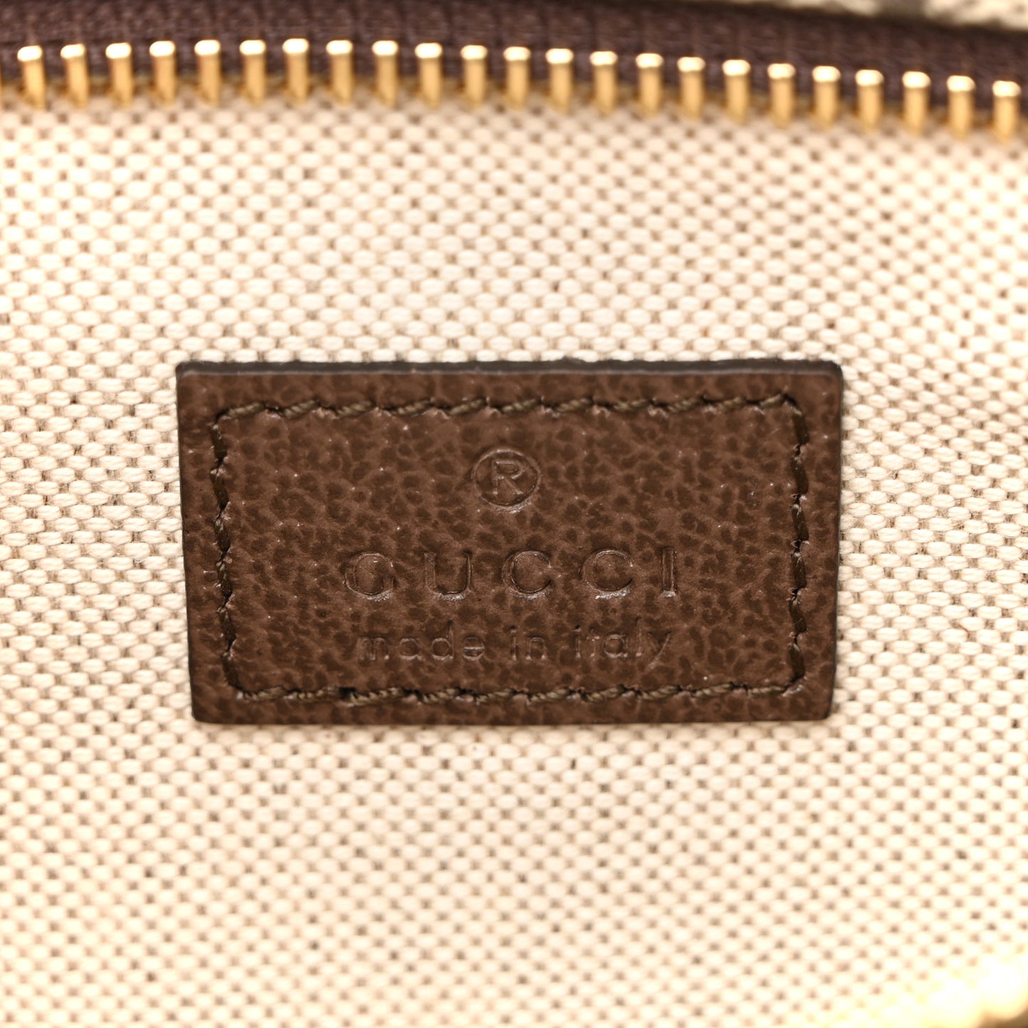 GG Supreme Monogram Textured Dollar Calfskin Blondie Belt Bag Beige Ebony New Acero