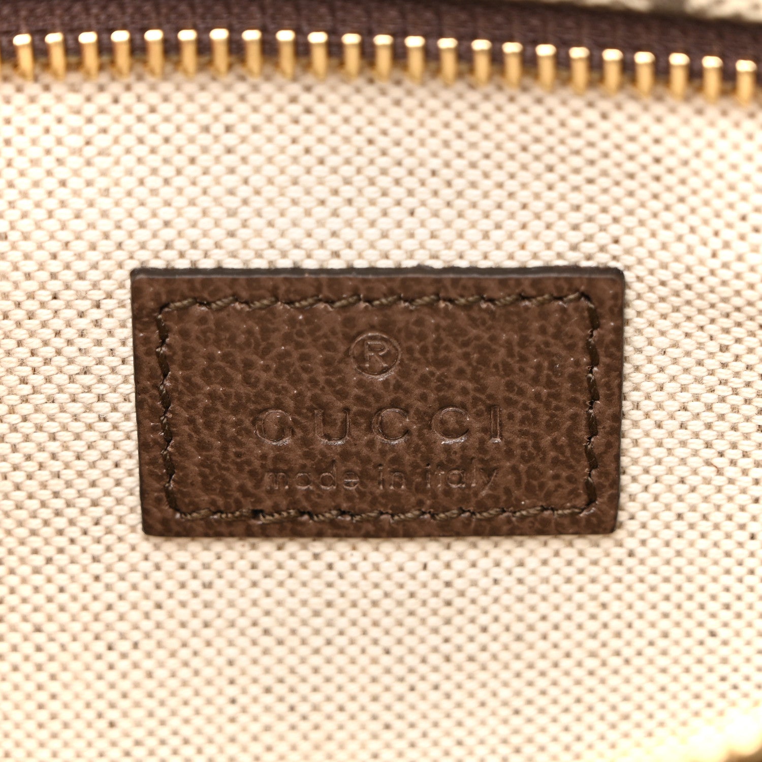 Gucci GG Supreme Monogram Textured Dollar Calfskin Blondie Belt Bag Beige Ebony New Acero 6 of 12