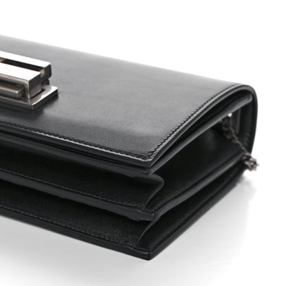 Saint Laurent Calfskin Metropolis Chain Shoulder Bag Black 9 of 10