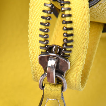 Celine Drummed Calfskin Mini Luggage Citron 16 of 26