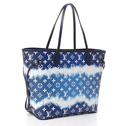 Louis Vuitton Monogram Escale Neverfull MM Blue 3 of 11