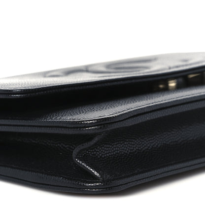 Chanel Caviar Timeless CC Wallet on Chain WOC Black 10 of 12