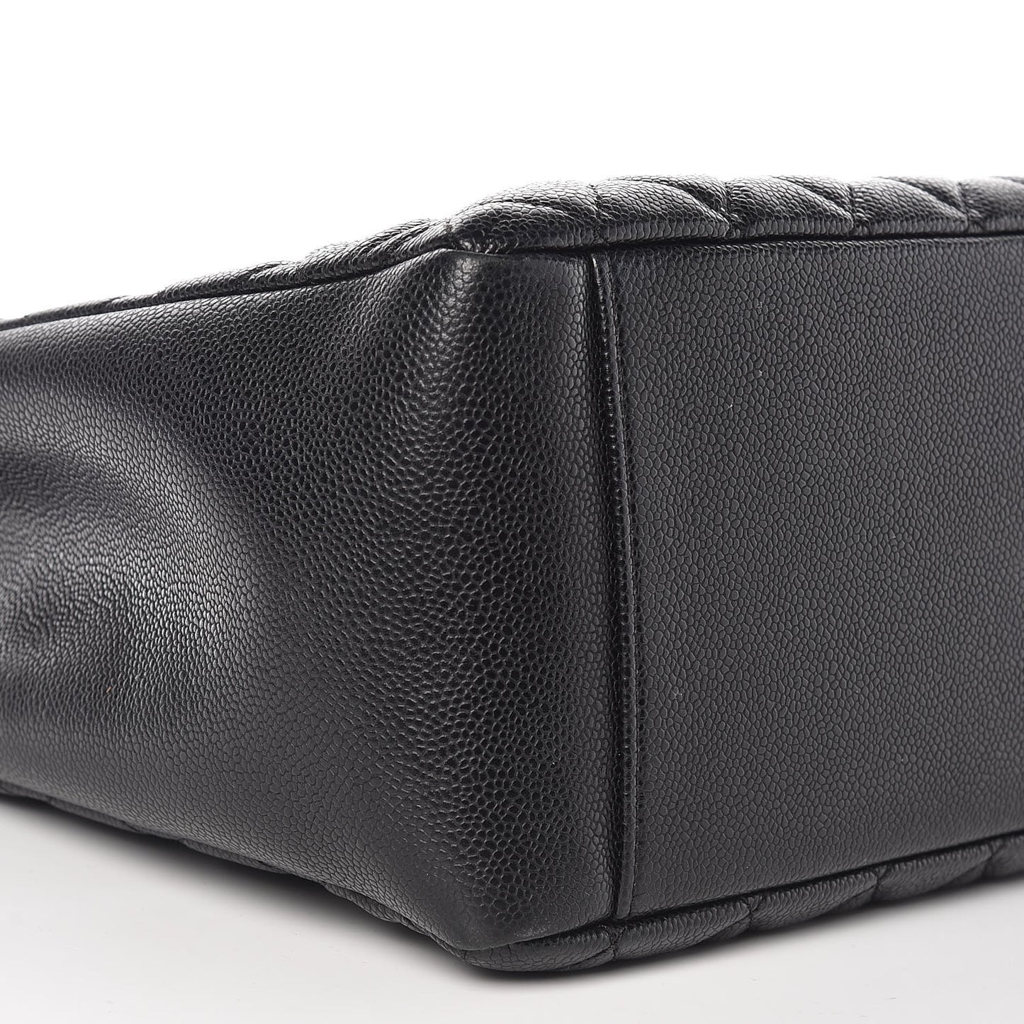 Caviar Quilted Grand Shopping Tote GST Black