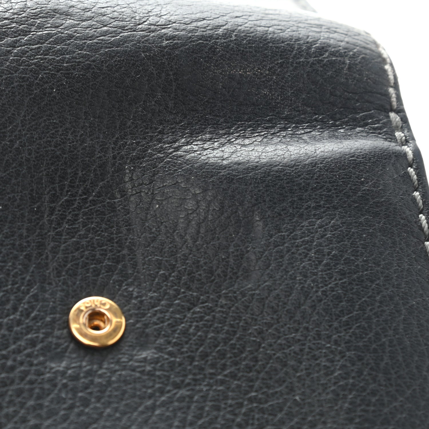 Chloe Grained Calfskin Marcie Square Wallet Black 14 of 19