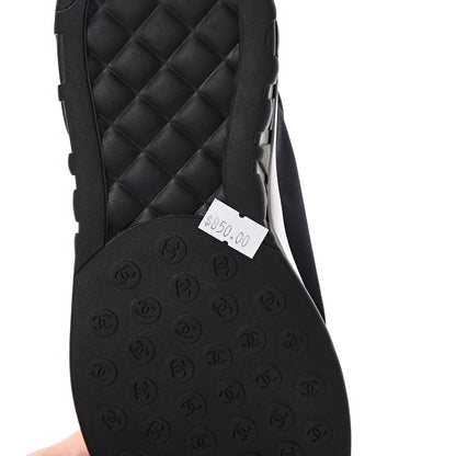 Chanel Lycra Womens CC Sneakers 35.5 Black 7 of 8