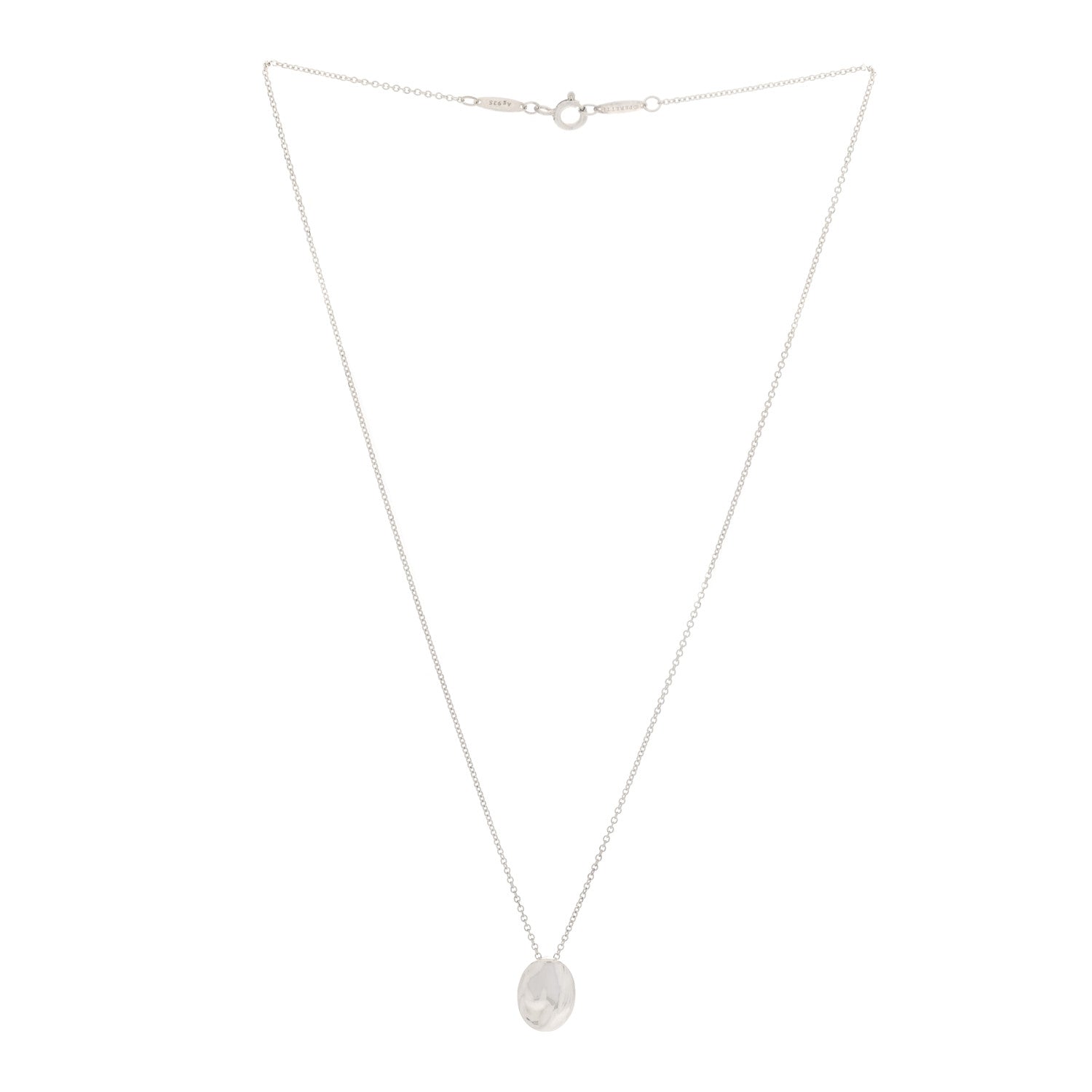Tiffany Platinum Elsa Peretti Zodiac Virgo Pendant Necklace