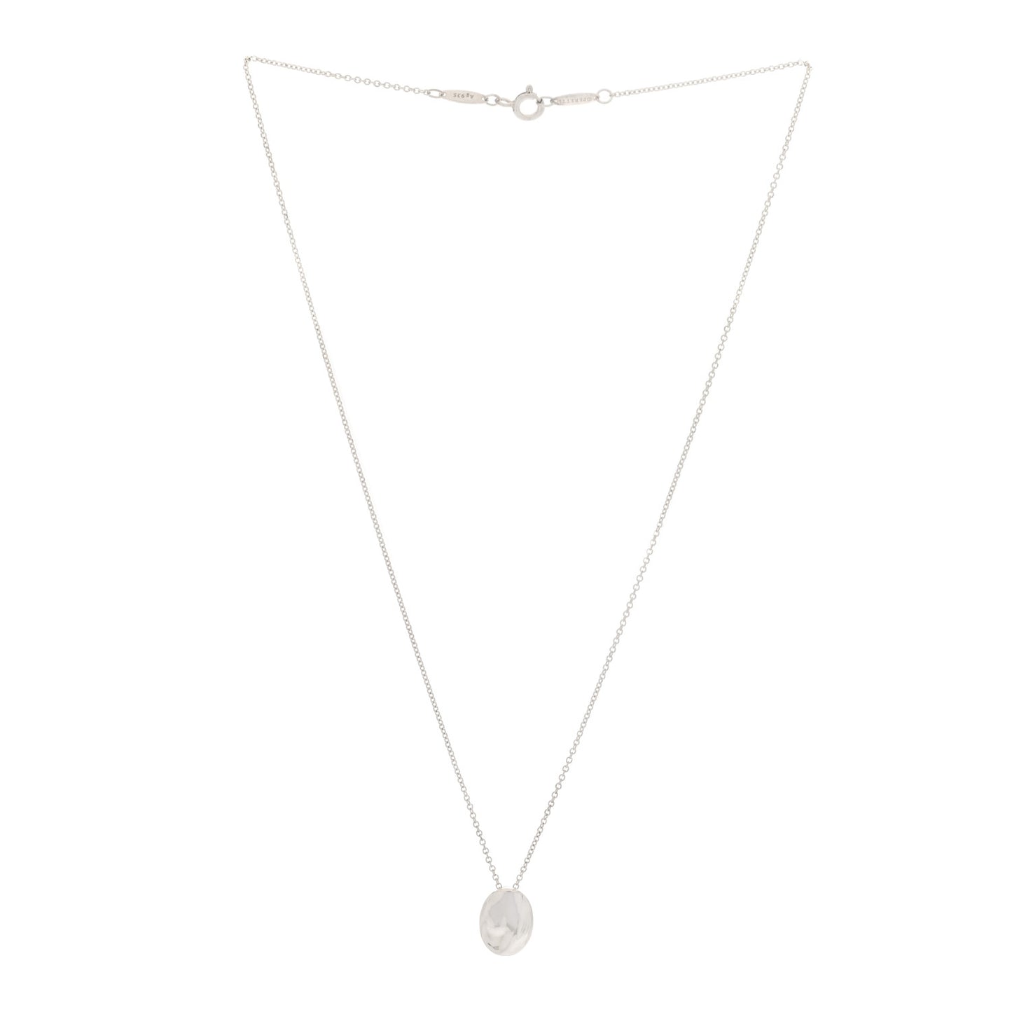 Platinum Elsa Peretti Zodiac Virgo Pendant Necklace
