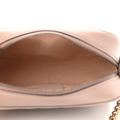Gucci Calfskin Matelasse Mini GG Marmont Chain Shoulder Bag Porcelain Rose 5 of 13