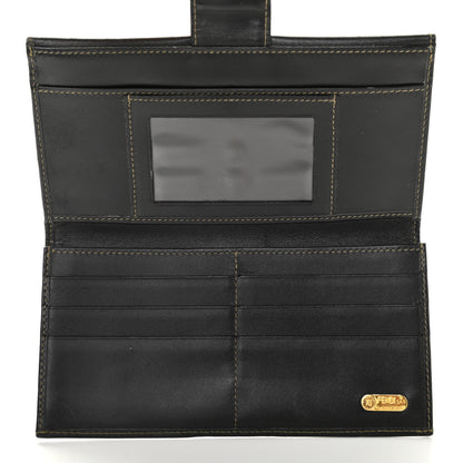 Fendi Pequin Continental Wallet Dark Brown 5 of 15